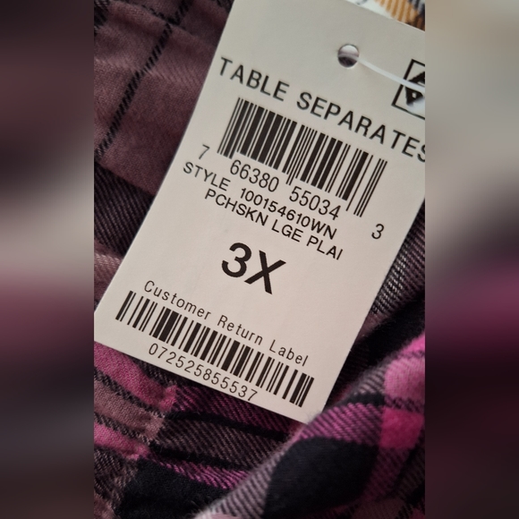 ❤️❤️Sold❤️❤️ - Jenni Intimates Plus Plaid PJ Pant Sz 3x - Picture 5 of 8